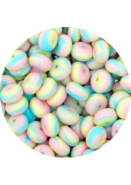 Yeni 100 Adet Gökkuşağı Kravat Boyası 14MM Parıltılı Silikon Boncuklar Abaküs 14MM Gevşek Toplar Kalemler Anahtarlık Dıy Takı Için Parlak Parlak Boncuk (Yurt Dışından) fiyatları