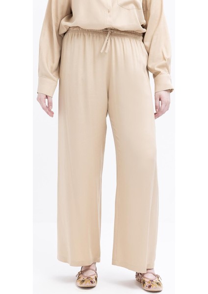 Bej-Cep Detaylı Büyük Beden Pantolonlu Takım indirimleri