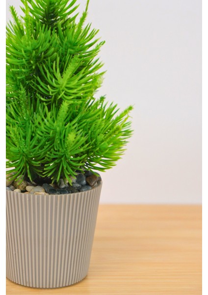 Dekoratif Saksılı Yapay Yılbaşı Ağacı Bej 18 cm EVA-5818 C1-1-423 fiyatları