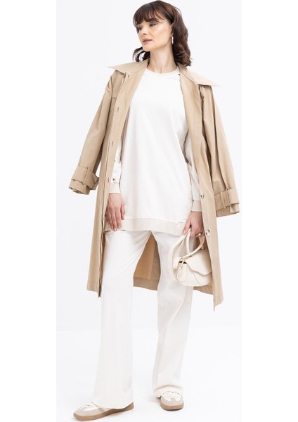 Taş-Ribanalı Pantolonlu Takım