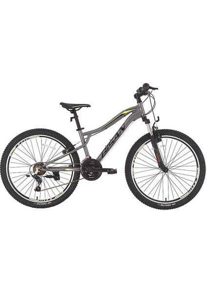 Buffalo Dağ Bisikleti 37 cm V 27,5 Jant 21 Vites Füme Siyah Sarı