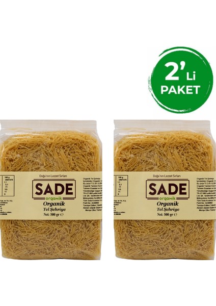 Tel Şehriye 500 gr 2'li Paket