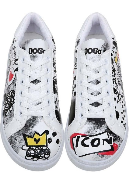 Kadın Vegan Deri Beyaz Sneakers - Icon Tasarım modelleri