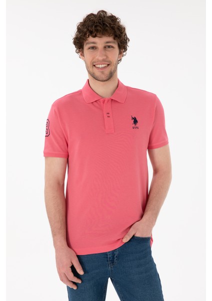 Erkek Koyu Pembe Tişört Basic 50305929-VR167
