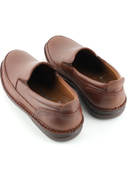 Erkek Yazlık Iç Dış Deri Ortopedik Rahat Klimalı Taban Boğazdan Lastikli Esnek Günlük Ayakkabı fırsatları