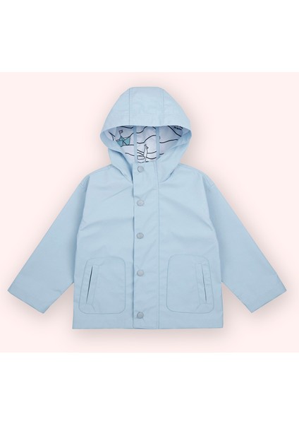 Erkek Bebek Mavi Yağmurluk