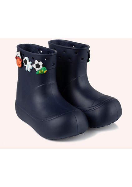 Aksesuarlı Lacivert Yağmur Botu modelleri