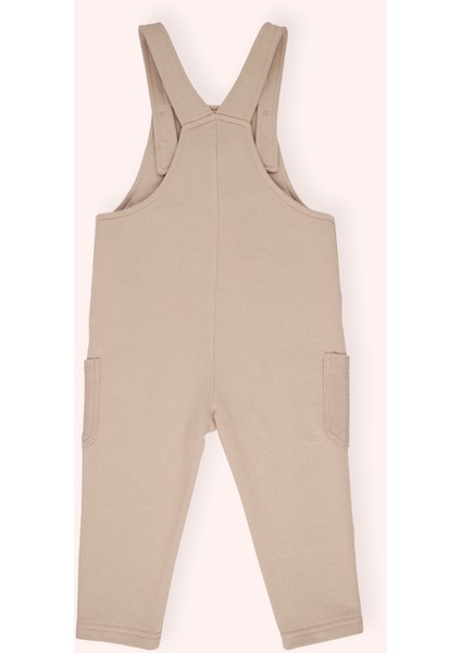 Erkek Bebek Cepli Örme Vizon Salopet modelleri