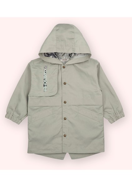 Erkek Bebek Haki Yağmurluk