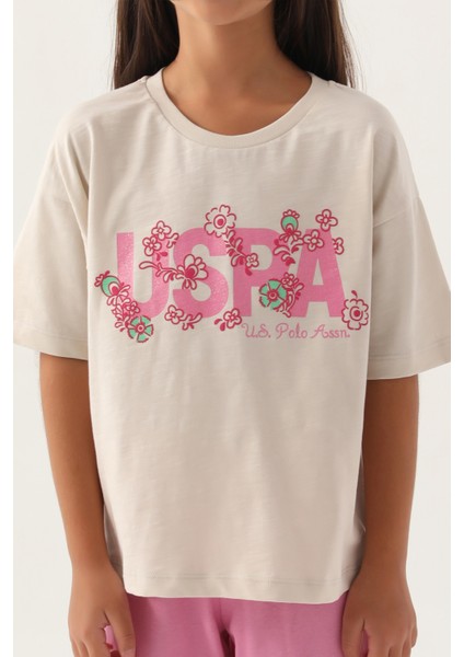 Kız Çocuk Bej Pijama Takım 50290948-VR011