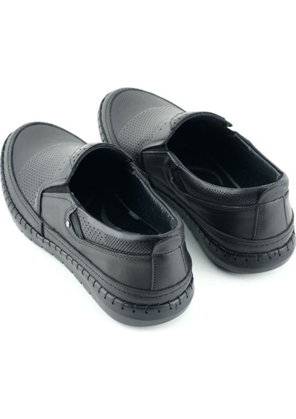 Erkek Yazlık Iç Dış Deri Ortopedik Rahat Taban Boğazdan Lastikli Esnek Günlük Ayakkabı fırsatları