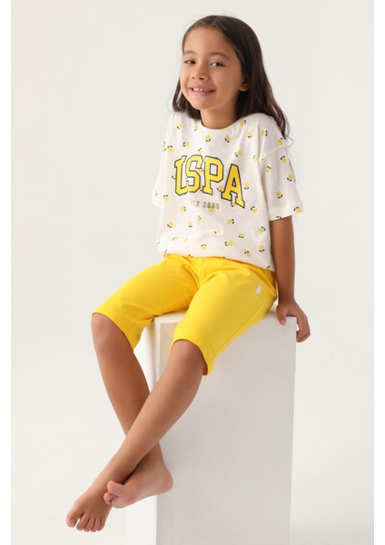 Kız Çocuk Krem Pijama Takım 50315465-VR071