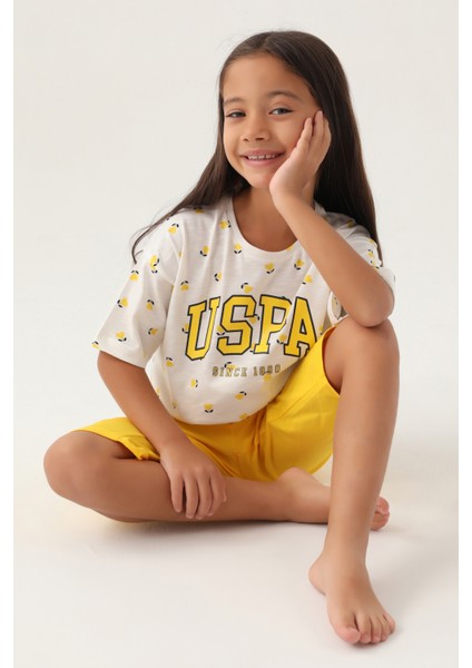 Kız Çocuk Krem Pijama Takım 50315465-VR071