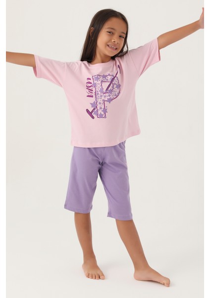 Kız Çocuk Toz Pembe Pijama Takım 50315467-VR050