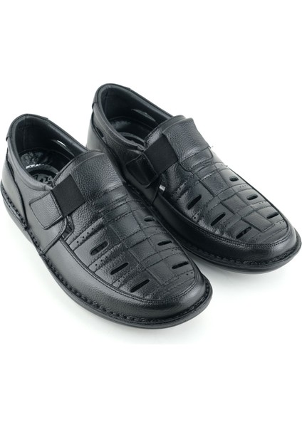 Erkek Yazlık Iç Dış Deri Ortopedik Rahat Klimalı Taban Lastikli Esnek Üst Kemerli Günlük Ayakkabı modelleri