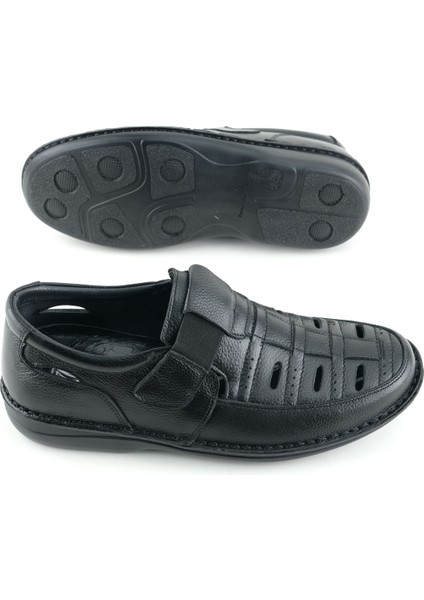 Erkek Yazlık Iç Dış Deri Ortopedik Rahat Klimalı Taban Lastikli Esnek Üst Kemerli Günlük Ayakkabı indirimleri