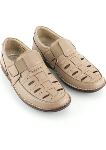 Erkek Yazlık Iç Dış Deri Ortopedik Rahat Klimalı Taban Lastikli Esnek Üst Kemerli Günlük Ayakkabı modelleri