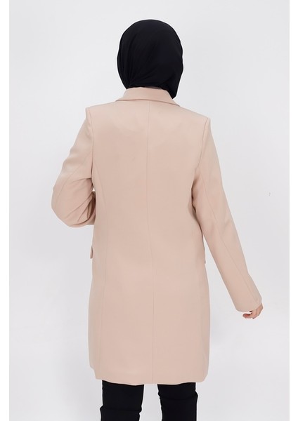 2405 By Coolest Butik Sahte Cep Detaylı Kruvaze Yaka Blazer Ceket fırsatları