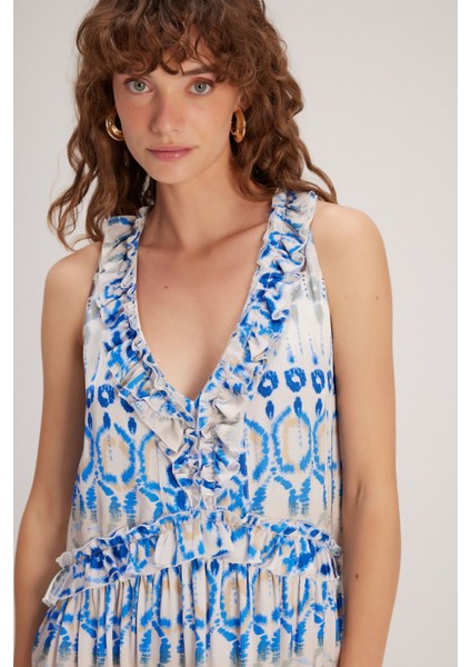 Kolsuz Fırfırlı Elbise modelleri