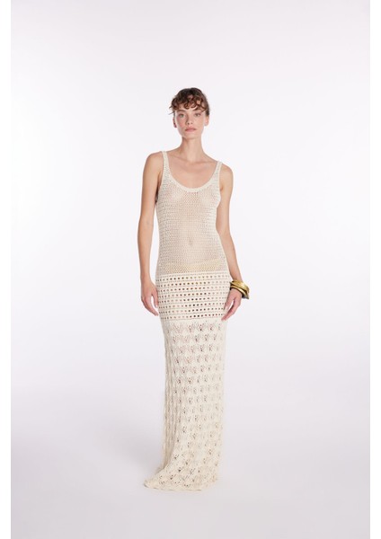 Askılı Salaş Triko Elbise