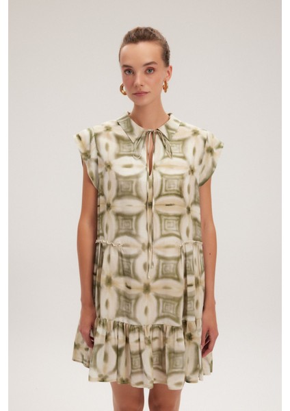 Volanlı Mini Elbise