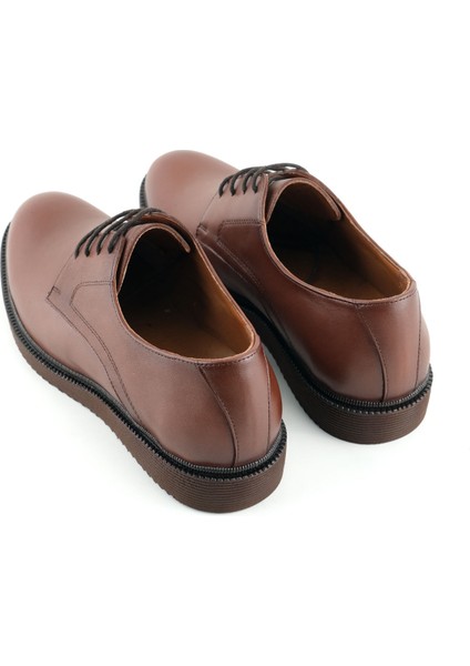 Erkek Iç Dış Deri Ortopedik Rahat Taban Bağcıklı Ayarlanabilir Günlük Klasik Ayakkabı fırsatları