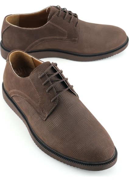 Erkek Iç Dış Deri Ortopedik Rahat Taban Bağcıklı Ayarlanabilir Günlük Klasik Ayakkabı