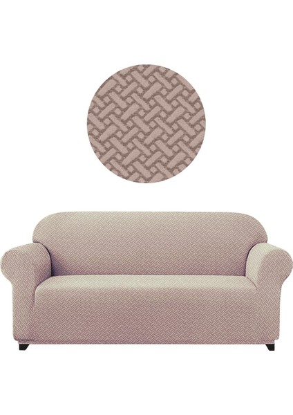 Hasır Desen Likra Kumaş Koltuk ,kanepe .çekyat Örtüsü Esnekli 3kişilik Koltuk Için