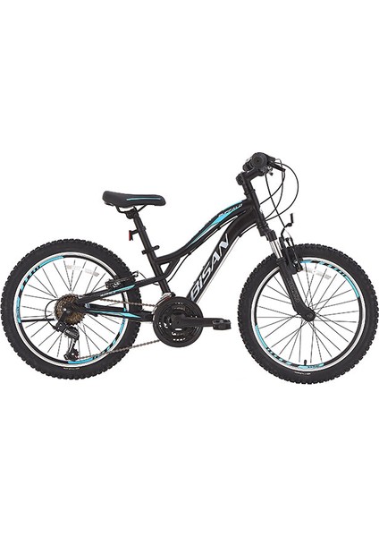 Buffalo Çocuk Bisikleti 30 cm V 24 Jant 18 Vites Mat Siyah Mavi