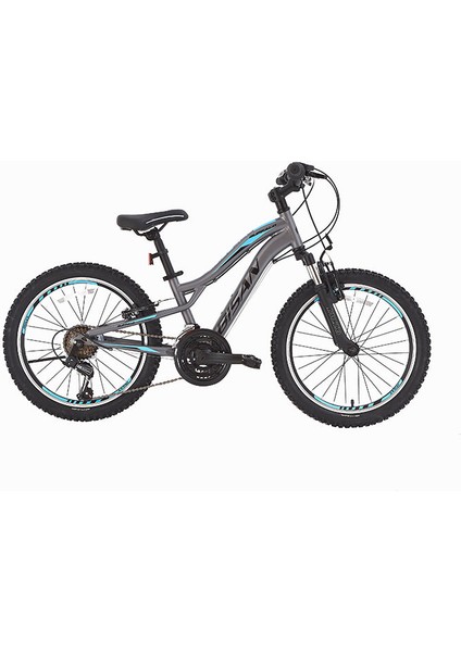 Buffalo Çocuk Bisikleti 28 cm V 20 Jant 18 Vites Füme Siyah Mavi