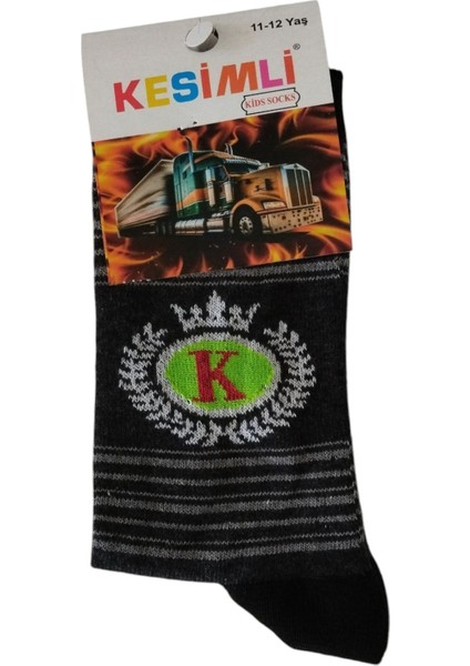 Erkek Çocuk Çorap 11-12 Yaş 5'li Set-Kesimli Kids Socks modelleri