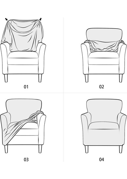 Tek Kişlik Koltuk Kılıfı ,koltuk Örtüsü Lastıklı,yıkanablır 1 Adet Sofa Cover modelleri