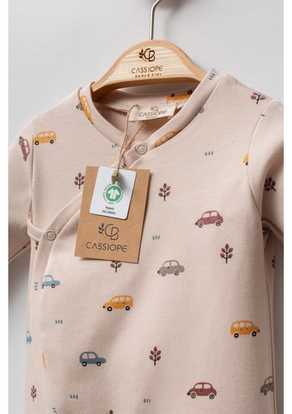 Araba Desenli Organik Pamuklu Patikli Cilde Dost Soft Touch Erkek Bebek Tulum modelleri