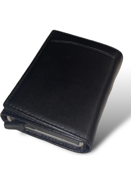 Cüzdan Kaliteli Gerçek Deri Siyah Kredi Kartı Bölmeli Kartlık Banknot Bölmeli Klasik Zarif Sağlam Pratik