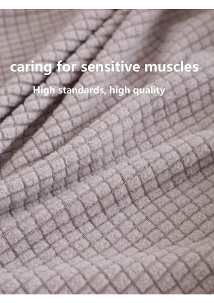 Likrali Streç Lastikli Esnek Kare Desen Üç Kişilik Kotuk Örtüsü Koltuk Kılıfı Sofa Cover
