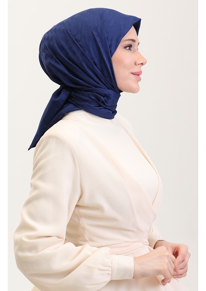 Jakarlı Eşarp 90186-09 Lacivert