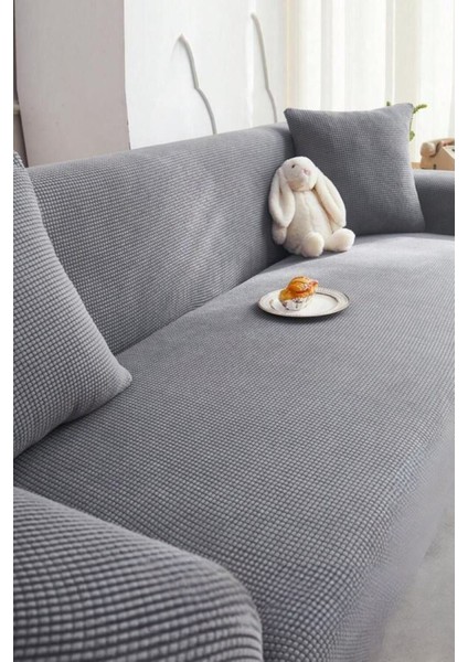 Likrali Streç Lastikli Esnek Yikanabilir Kare Desen Üç Kişilik Kotuk Örtüsü Koltuk Kılıfı Sofa Cove fiyatları