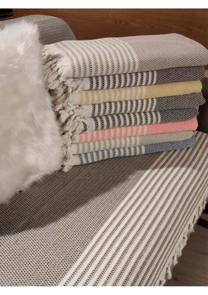 Pamuklu Kaymaz Hasır Dokuma Koltuk-Çekyat Örtüsü 180X220 - Sütlü Kahve modelleri