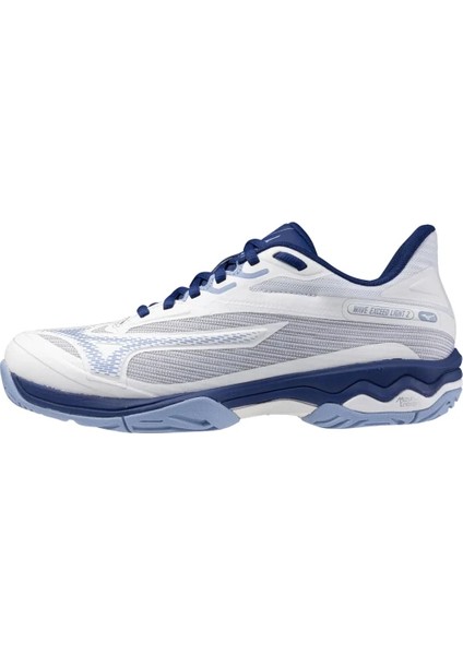Wave Exceed Light 2 Kadın Tenis Ayakkabısı Beyaz Mavi Nefes Alabilir Yapı 280 gr