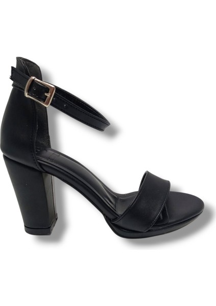 986-25 Deri Anatomik Tek Bant Yüksek Topuk Kadın Sandalet fiyatları