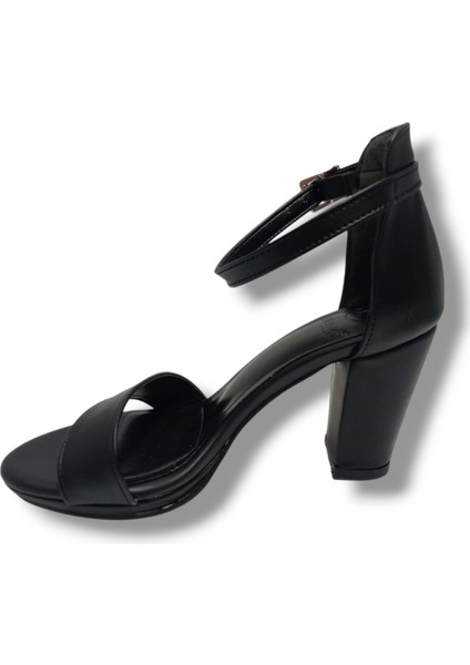 986-25 Deri Anatomik Tek Bant Yüksek Topuk Kadın Sandalet modelleri