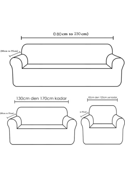 Jakarli Koltuk Örtüsü Takımı Kılıfı 3+2+1+1 Lasikli Yıkanabılır Likrali fiyatları