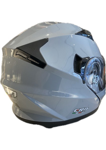 Motorsiklet Kaskı Ncr Nardo Gri Renk Kask Çene Açılır - Tam Kask Vizörlü
