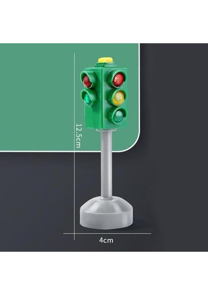 Mini Trafik Işığı ve Levhası Oyuncaklar - Yeşil (Yurt Dışından)