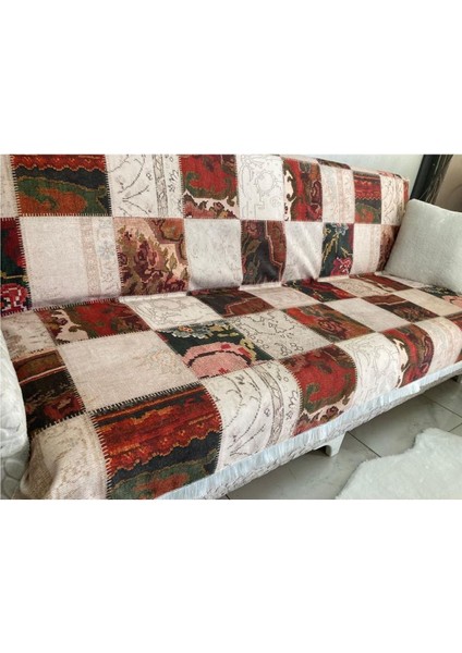 Tekli Saçaklı Koltuk Çekyat Örtüsü Şönil 150X200
