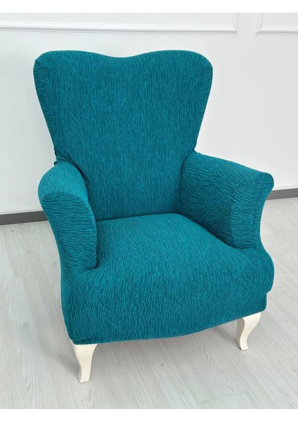 Jakar Kumaş Lastikli Kayma Yapmayan Tek Kişilik 1 Adet Berjer Örtüsü