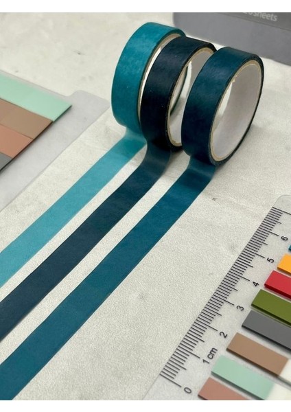 Karışık Tonlar Cetvelli Retro Renk İndeks Sticker/İndex/Postit/Post-it/Kitap Ayracı/Not Kağıdı/Washi Bant indirimleri