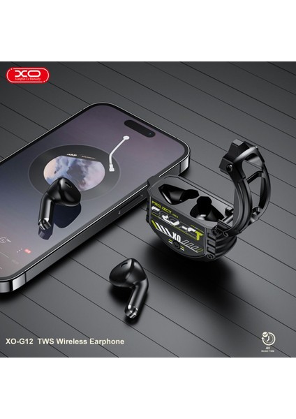 Gaming Tws Bluetooth Kulaklık G12,ENC Mikrofon,bluetooth 5.3,300 Mah Pil,2saat Hızlı Şarj,metal Kasa