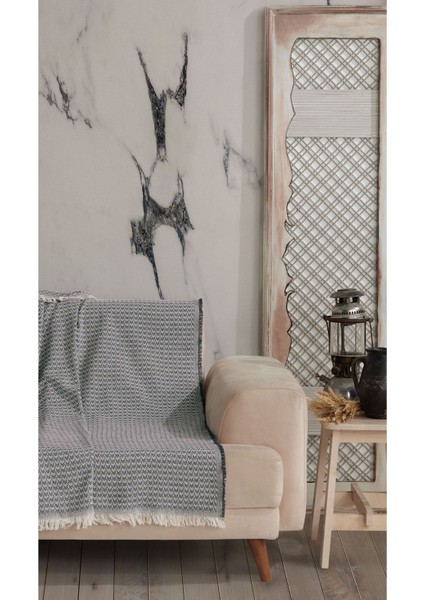 Viven Natural Keten Koltuk Örtüsü | Yakmaz Pamuklu Çekyat Örtüsü | Koltuk Şalı modelleri