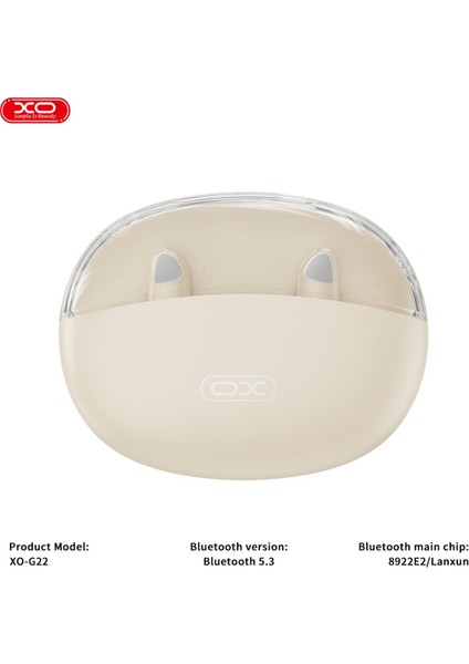 Tws Kablosuz Kulaklık G22,6 Saat Müzik Süresi,anc&enc,ıpx4 Suya Dayanıklı,dokunmatik KONTROL,400MAH